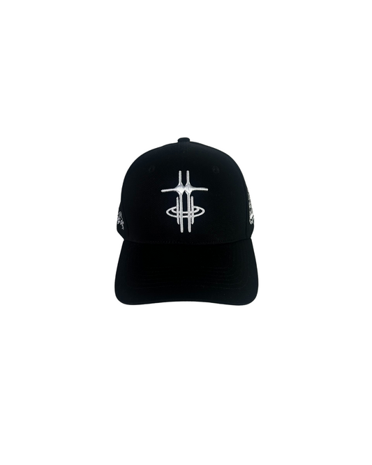 Lone Black X White Hat
